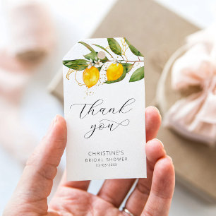 Étiquettes de remerciement pour cadeaux de mariage