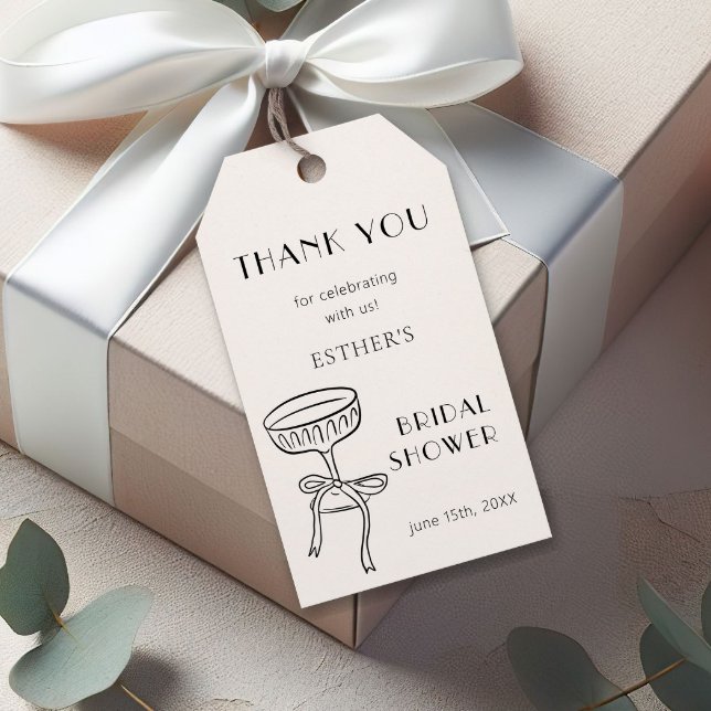 Étiquettes de remerciement pour la douche de marié (Créateur téléchargé)