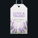 Étiquettes de remerciement pour mariage lavande co<br><div class="desc">Donnez la touche finale parfaite à vos faveurs en attachant ces étiquettes élégantes. Tous les détails sont DESSINÉS À LA MAIN, vous pouvez donc être sûr que ce design est unique. La lavande est censée porter chance, mais c'est aussi un symbole d'amour et de dévotion, ce qui en fait une...</div>
