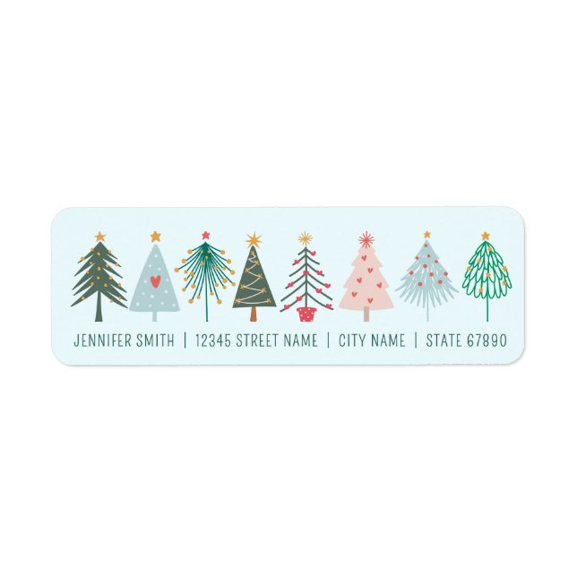 Étiquettes de retour de l'arbre de Noël (Devant)