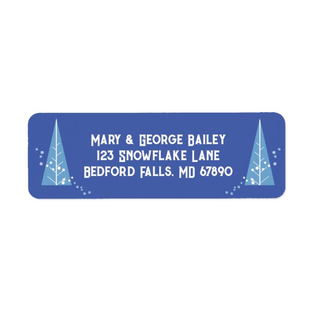 Étiquettes de retour de l'arbre de Noël (Devant)