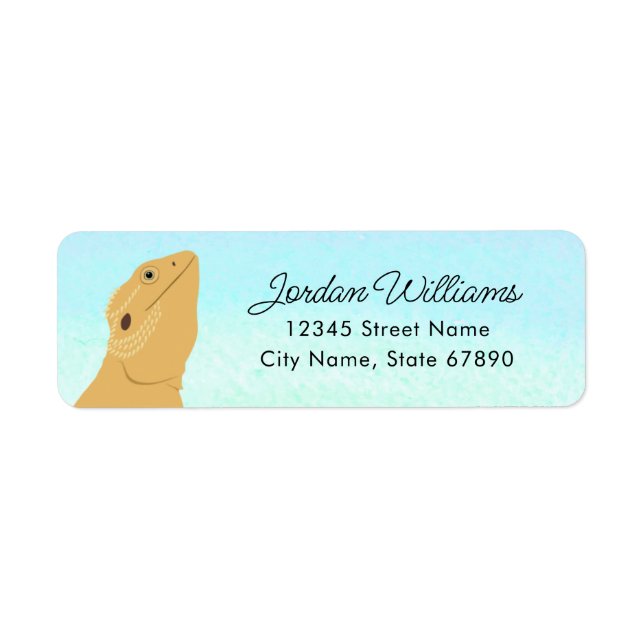 Étiquettes de retour Dragon Lizard (Devant)