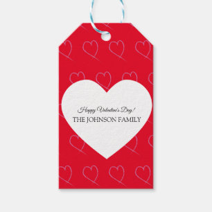 Étiquettes de Saint-Valentin dessinées à la main e