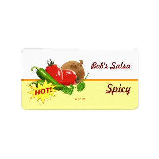Étiquettes de salsa personnalisés