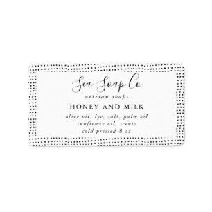 Étiquettes de savon personnalisables