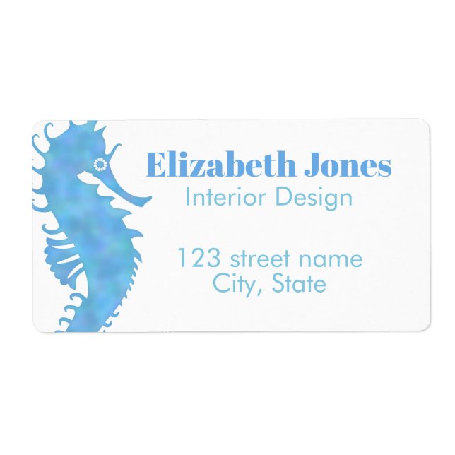 Étiquettes de Seahorse (Devant)