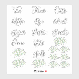 Étiquettes  de staples de la Pantry