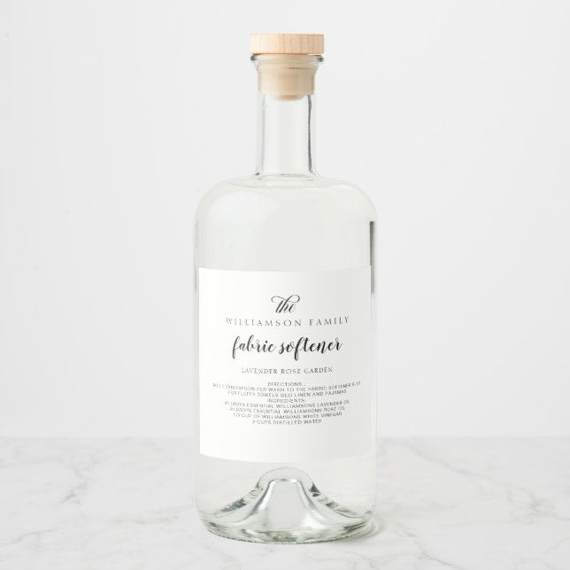 Étiquettes de stockage de produits noirs et blancs (Devant)