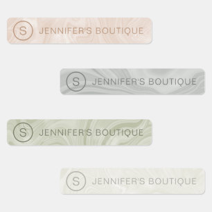 Étiquettes de taille de vêtements en marbre person