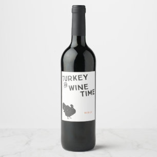 Étiquettes de thanksgiving de temps de la Turquie