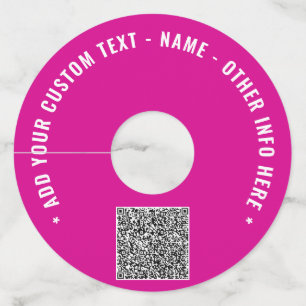 Étiquettes de verre à vin avec code QR personnalis