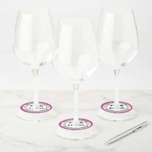 Étiquettes de Verre à Vin pour Promotion de Marque