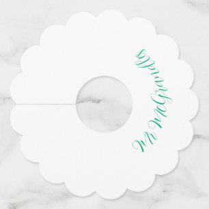 Étiquettes de verre de vin sur mesure