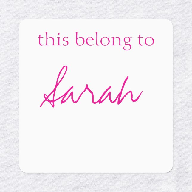 Étiquettes de vêtements en fer (Design 1)