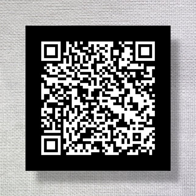 Étiquettes de vêtements en tissu de code QR noir (Créateur téléchargé)