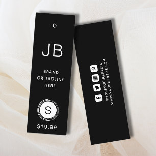 Étiquettes de vêtements Monogramme Petite entrepri