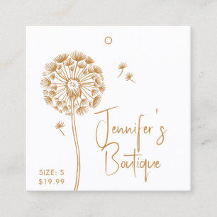 Étiquettes de vêtements Petite entreprise Gold Pri