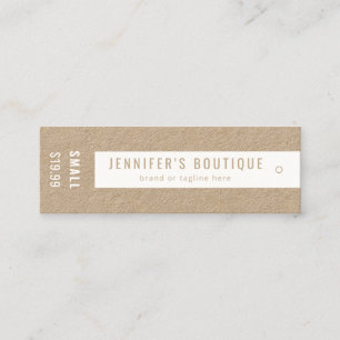 Étiquettes de vêtements Petite entreprise Kraft Pr