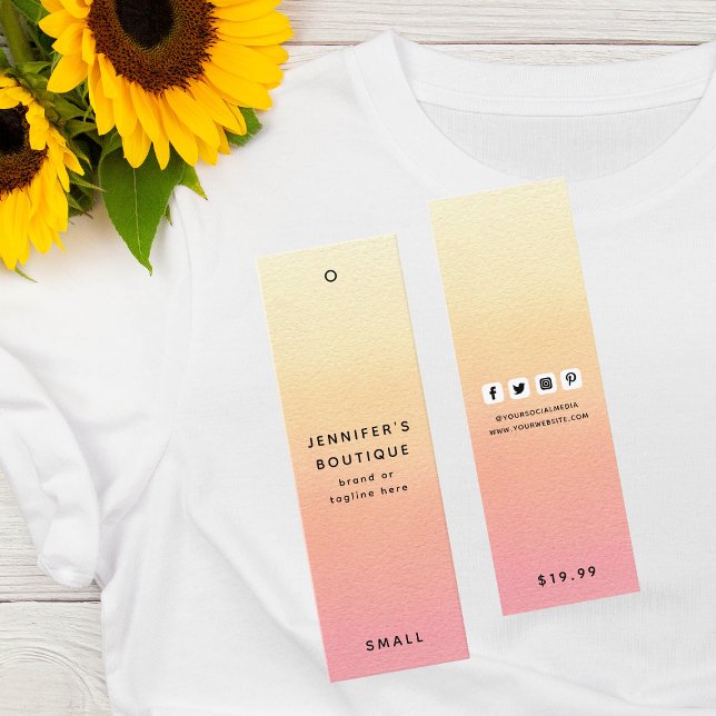 Étiquettes de vêtements Petite entreprise Luxe Pri (Créateur téléchargé)