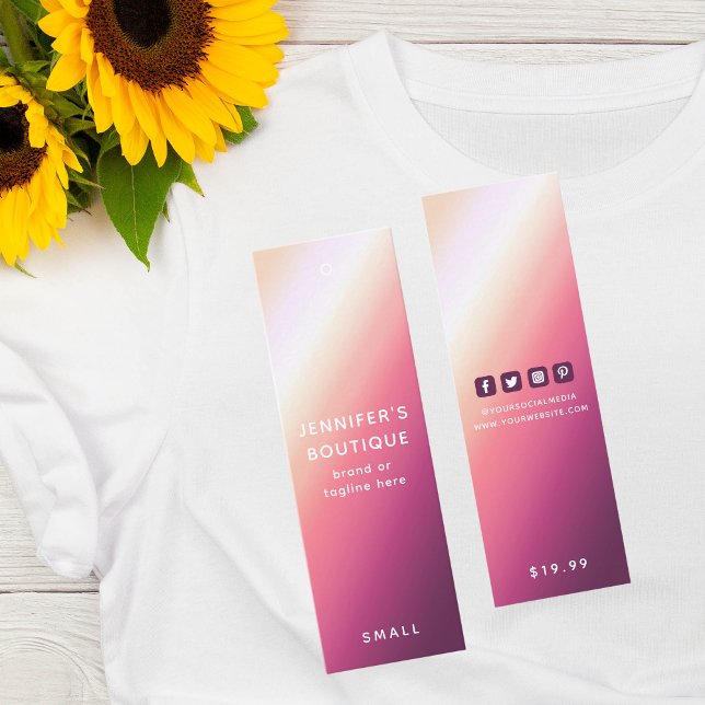 Étiquettes de vêtements Petite entreprise Moderne  (Créateur téléchargé)