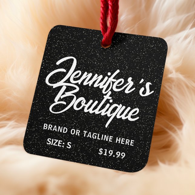 Étiquettes de vêtements Petite entreprise Noir Bla (Créateur téléchargé)