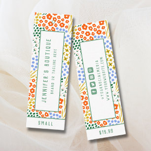Étiquettes de vêtements Petite entreprise Prix flo