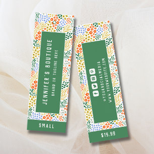 Étiquettes de vêtements Petite entreprise Prix flo