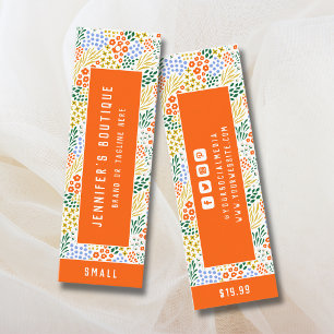 Étiquettes de vêtements Petite entreprise Prix flo