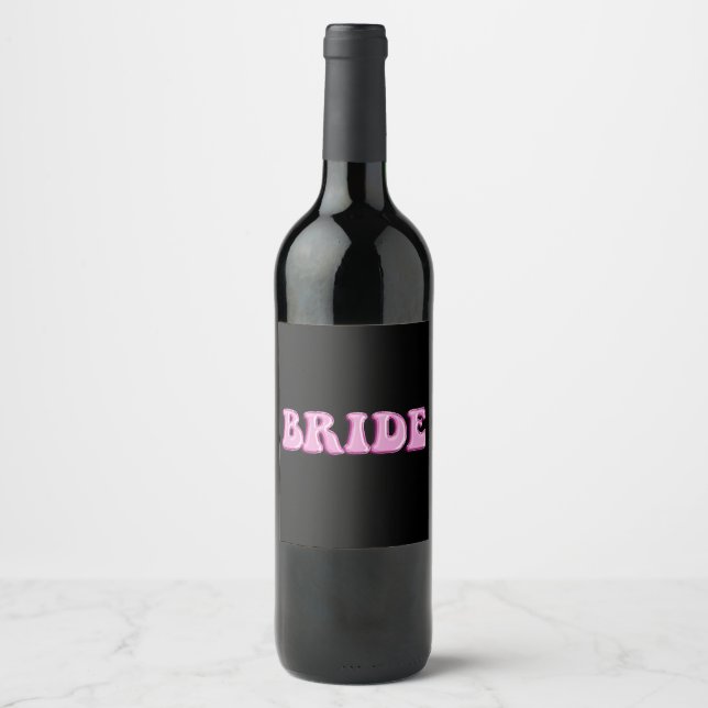 Étiquettes de vin de mariage (Devant)