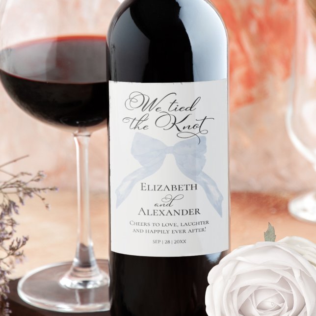 Étiquettes de vin de mariage | Nous nous marions a (Créateur téléchargé)