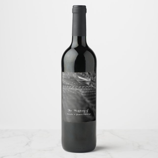 Étiquettes de vin Diamants et Perles Vintage Glamo (Devant)