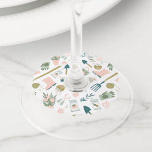 Étiquettes de vin du temps du jardin