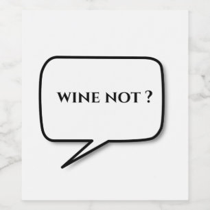 étiquettes de vin pas vin