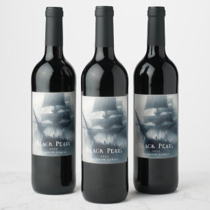 Étiquettes de vin personnalisé Pirate