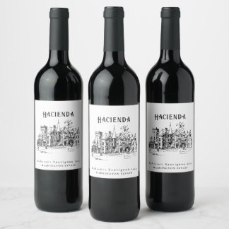 Étiquettes de vin personnalisées Domaine Mockup