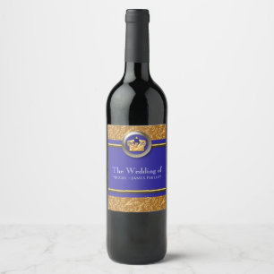 Étiquettes de vin personnalisées élégantes avec co