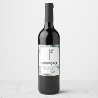 Étiquettes de vin pour anniversaire de mariage