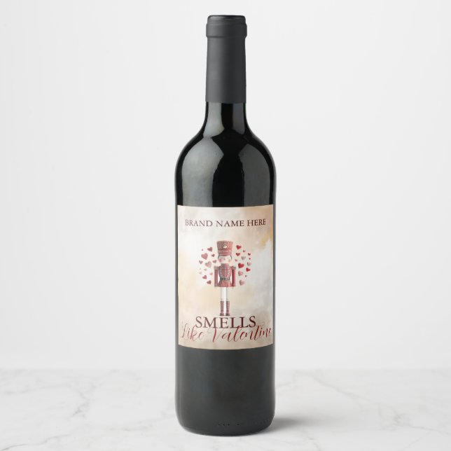 Étiquettes de vin pour la Saint-Valentin Nutcracke (Devant)