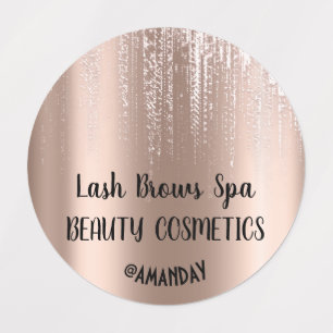 Étiquettes Déchets Rose Corps Cosmétique Baume Soap Nails Del