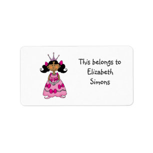 Étiquettes d'école (princesse)