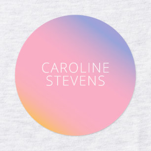 Étiquettes Dégradé rose violet super   Nom personnalisé