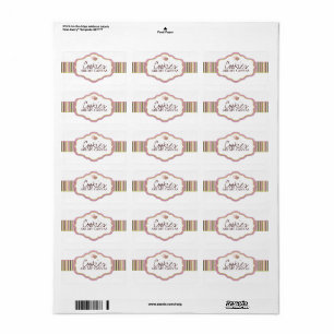 Étiquettes d'emballage de boulangerie