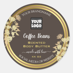 Étiquettes D'Emballage De Produits Chic Avec Logo