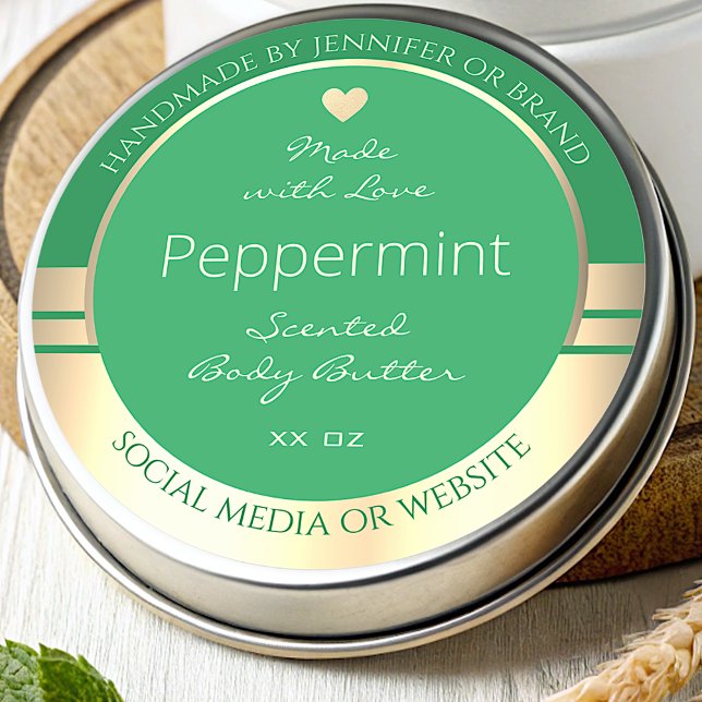 Étiquettes d'emballage de produits modernes Vert e (Créateur téléchargé)