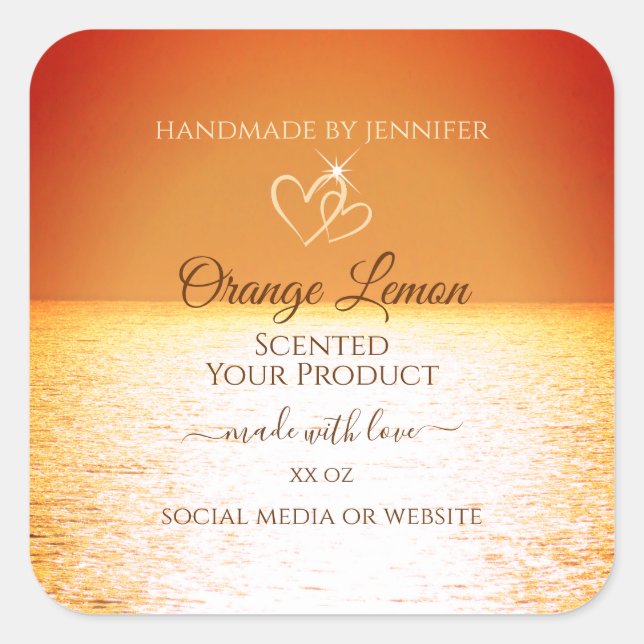 Étiquettes d'emballage de produits Ocean Design (Devant)