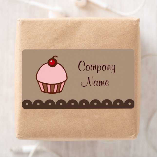 Étiquettes d'entreprise Cupcake (En situation)