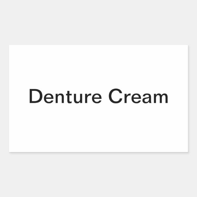 Étiquettes Denture Cream/ (Devant)