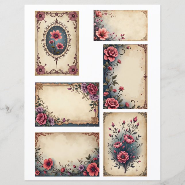 Étiquettes d'éphémère en papier pour scrapbook de  (Devant)