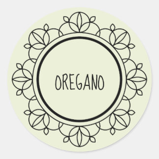 étiquettes d'épices d'origan