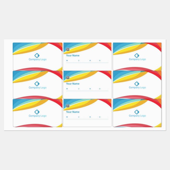 Étiquettes design de luxe (Feuille)